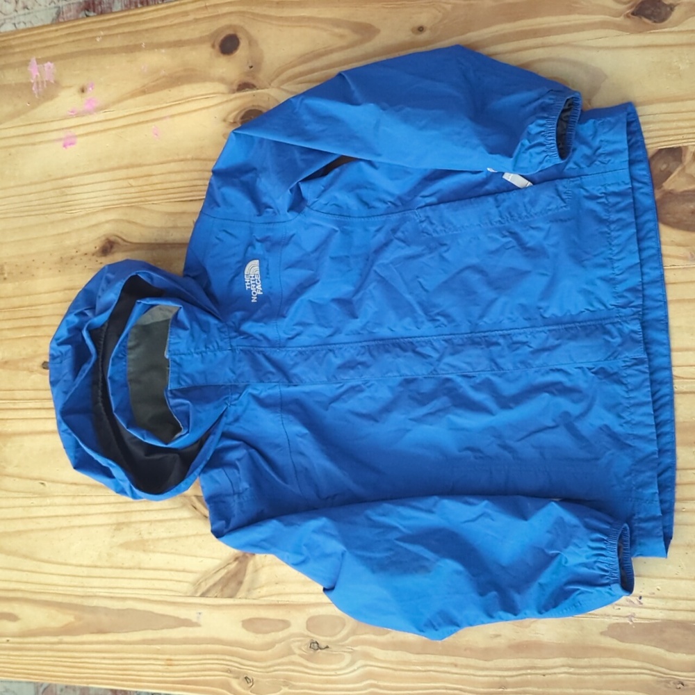 The North Face Kids Blue Hooded Rain Jacket